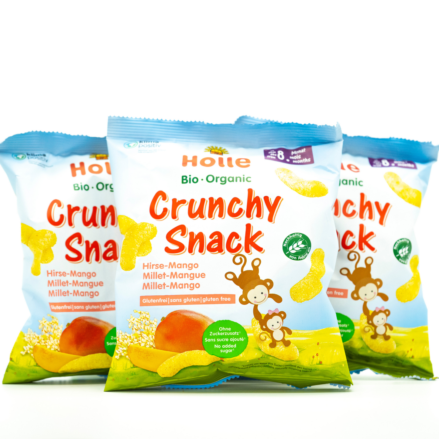 Holle Snack - Mango & Millet Crunchy Baby Puffs (8+ Months), 25g