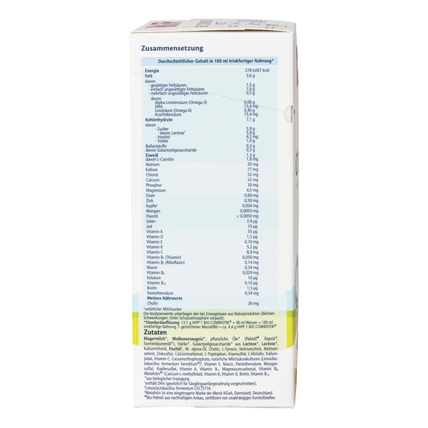 HiPP Bio Combiotik Stage 1 German Organic Formula (600g)