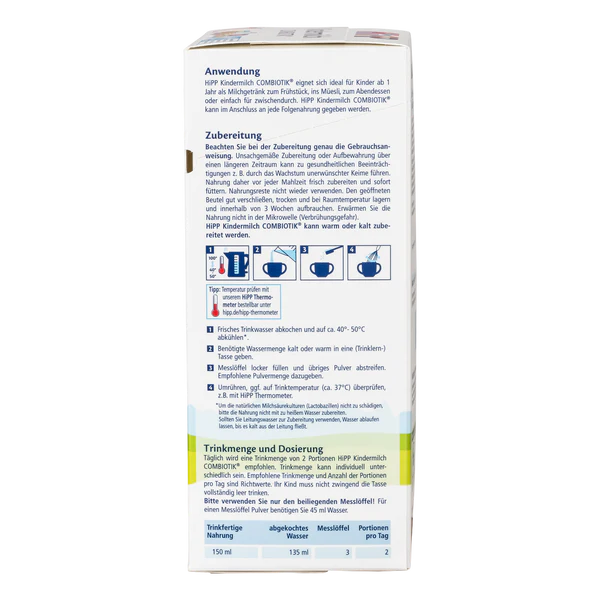 HiPP German 1+ Year Kindermilch Formula (600g)