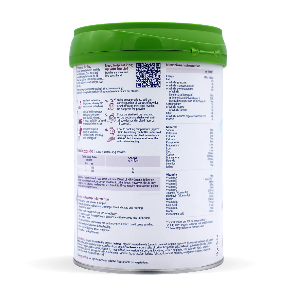 Hipp UK Stage 2 Organic Infant Formula (800g)