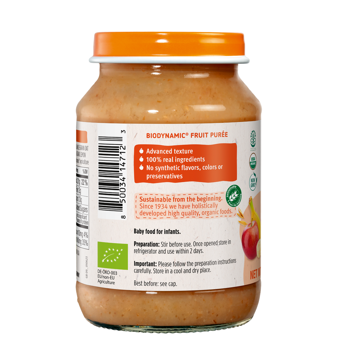 Holle Baby Food Jars - Mixed Fruit with Muesli - 6 Jars