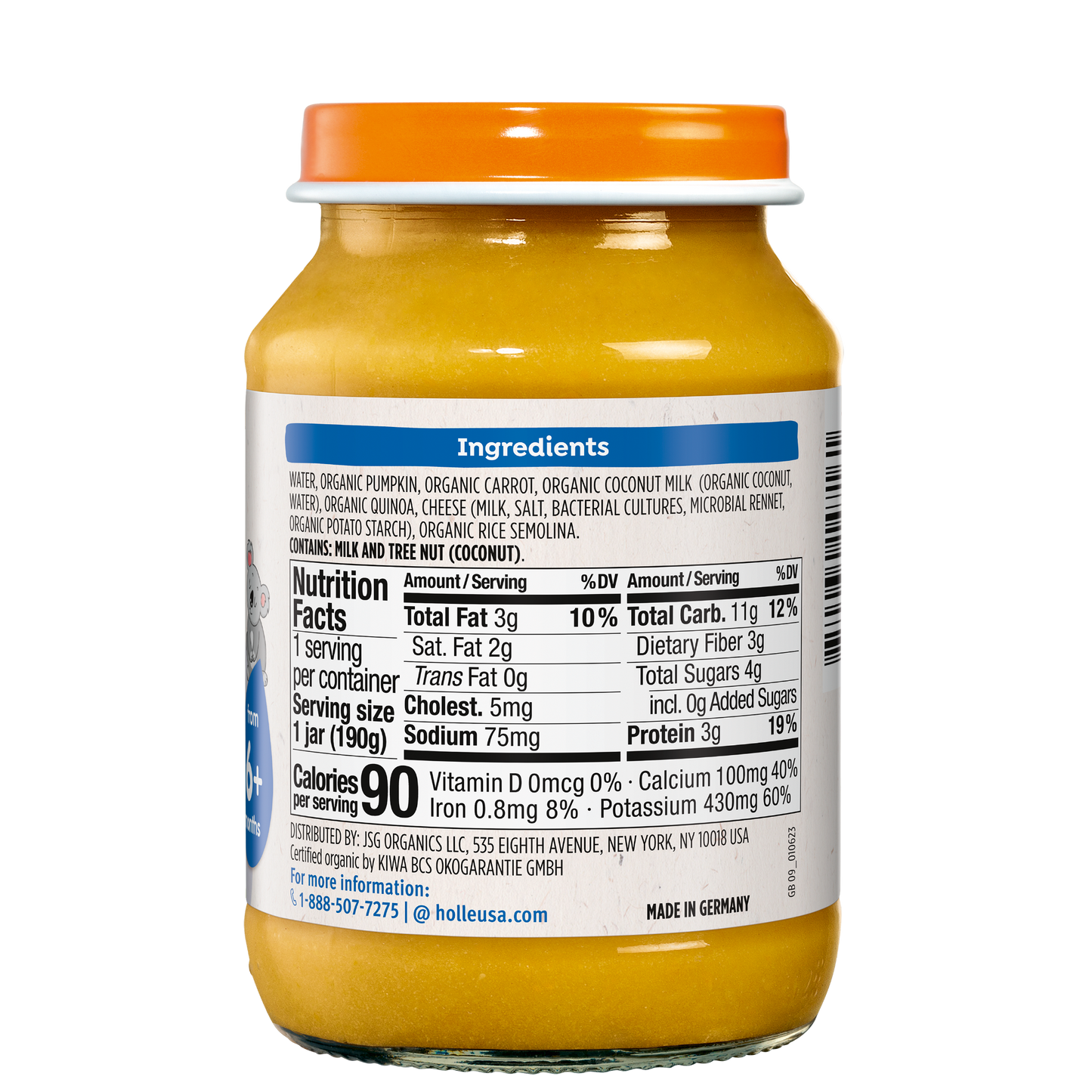 Holle Baby Food Jars - Veggie Curry - 6 Jars