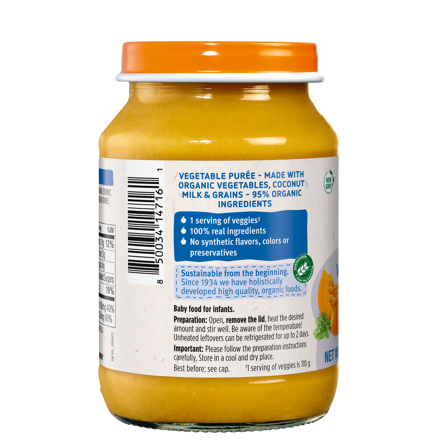 Holle Baby Food Jars - Veggie Curry - 6 Jars