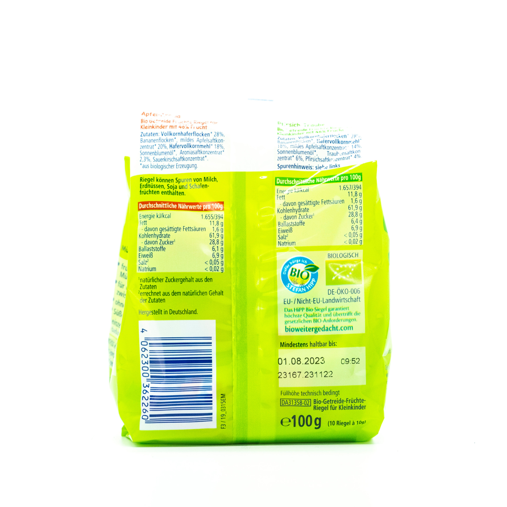 HiPP Fruit muesli snack bar, from 12 months - 10 Bars