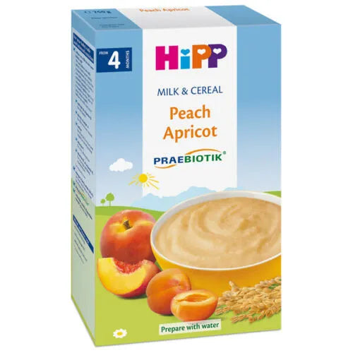 HiPP Peach Apricot Organic Milk & Cereal  - 250g