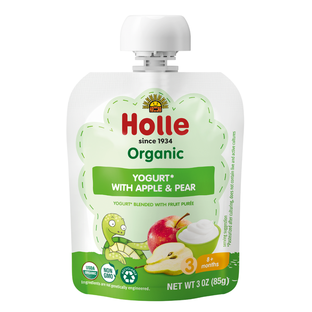 Holle Organic Yogurt Pouches - Apple & Pear