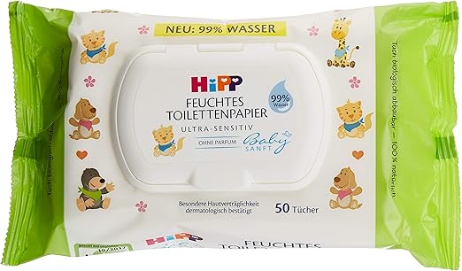 HiPP Baby Soft Moist Toilet Paper – Ultra Sensitive (50 wipes)