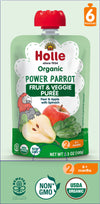 Holle Baby Food Pouches - Organic Fruit &amp; Veggie Puree - Power Parrot