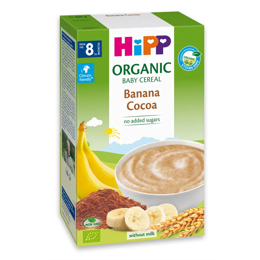 HiPP Banana Cocoa Organic Baby Cereal - 200g