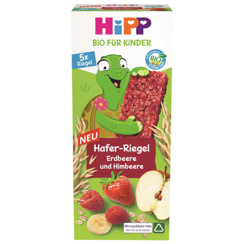 HiPP Organic Strawberry Raspberry Oat Bar (5×20 G) 100 G