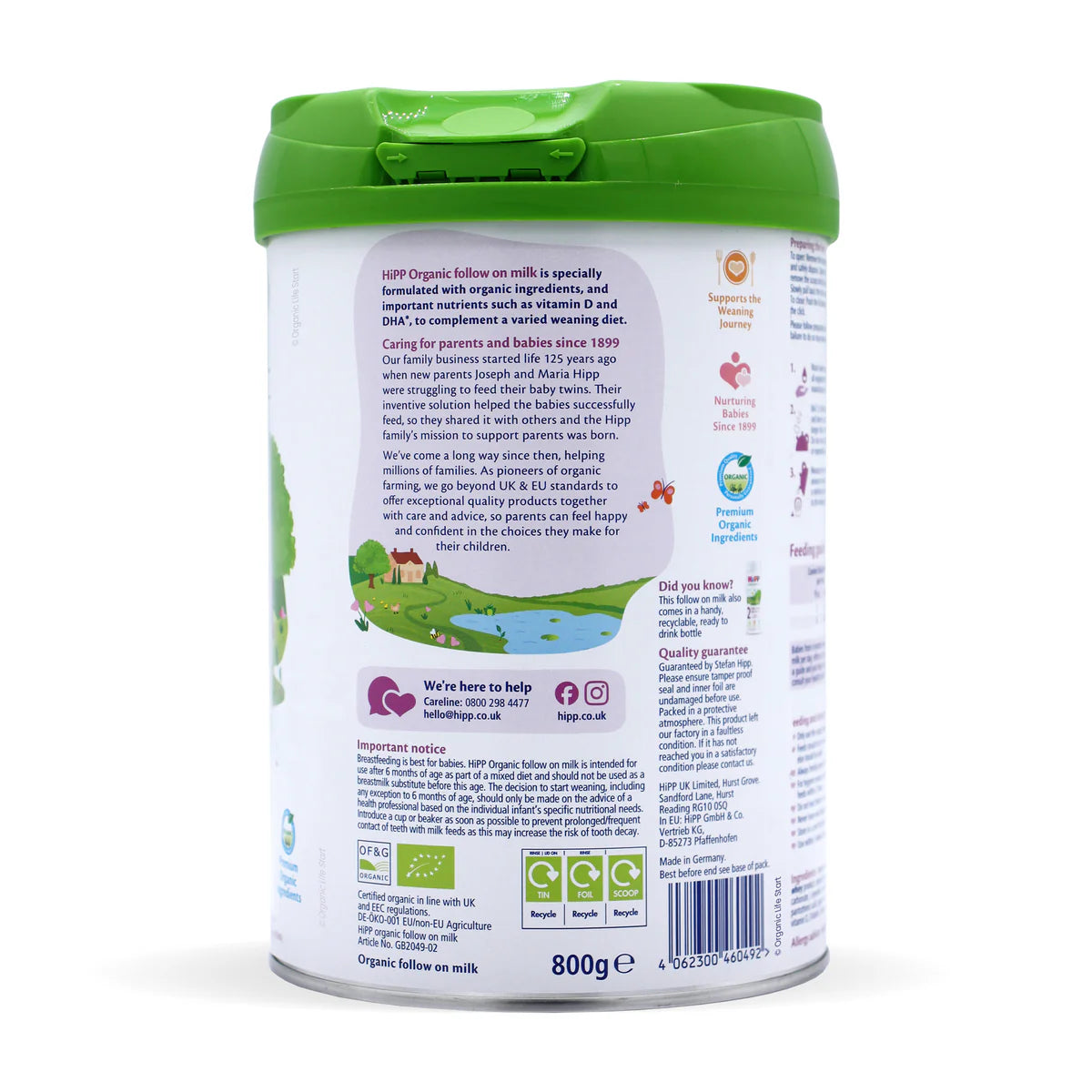 Hipp UK Stage 2 Organic Infant Formula (800g)