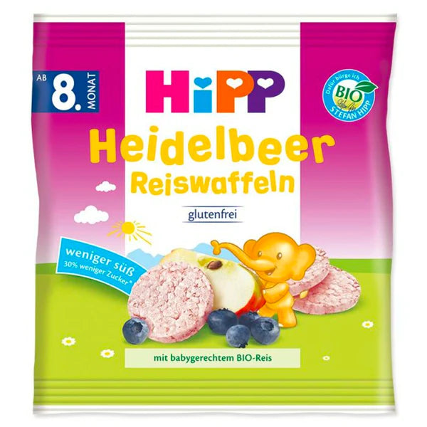 HiPP Organic Blueberry Rice Cakes 30g