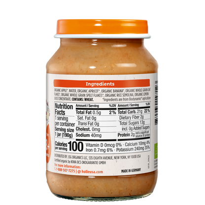 Holle Baby Food Jars - Mixed Fruit with Muesli - 6 Jars