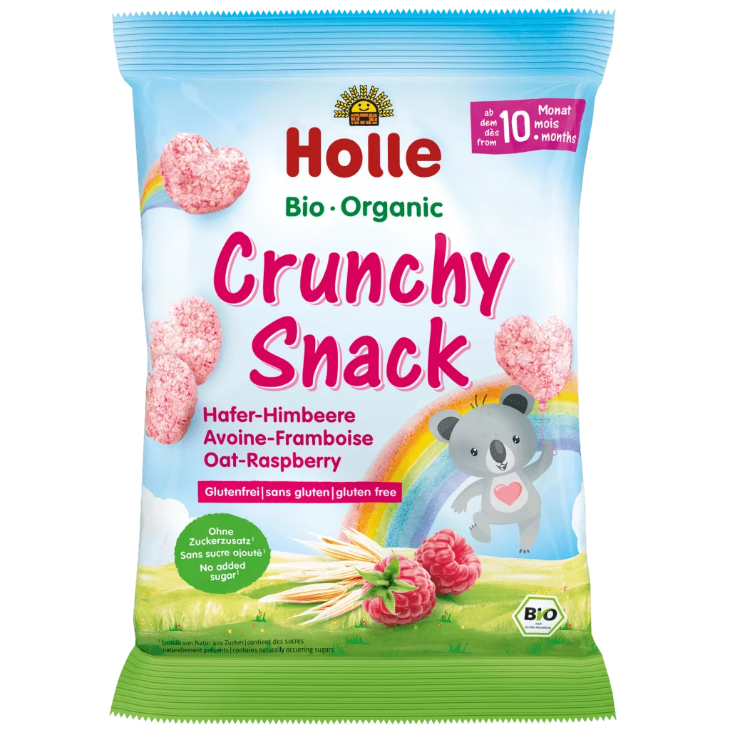 Holle Kids Crunchy Snack Oat and Raspberry