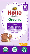 Holle Organic Yogurt Pouches - Blueberries, Apple &amp; Banana