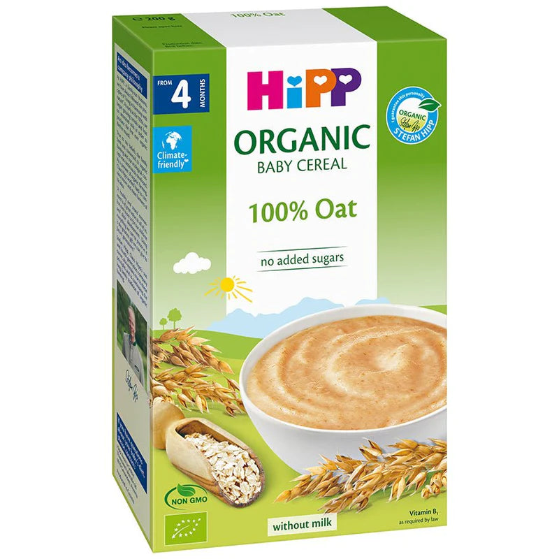 HiPP Organic Cereal Oats Porridge - 100% Oats (5+ Months) - 200g