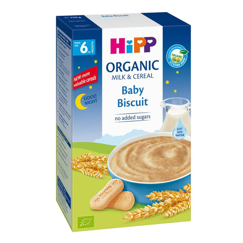 HiPP Organic Good Night Milk Porridge Biscuit - 250g