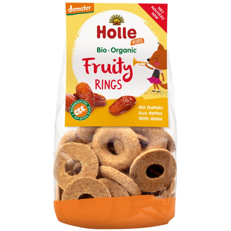 Holle Kids Fruity Rings with Dates 125g 3+ Years